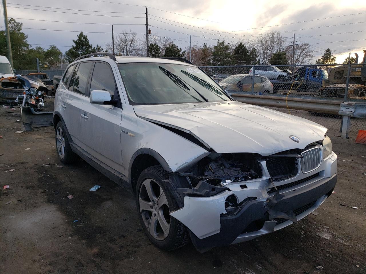 BMW X3 3.0SI 2007 with VIN WBXPC93487WF26169 - Photo from auction