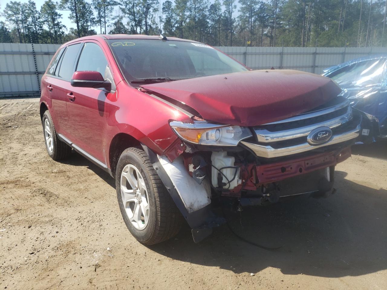 FORD EDGE SEL 2014 with VIN 2FMDK3JC9EBA99490 - Photo from auction