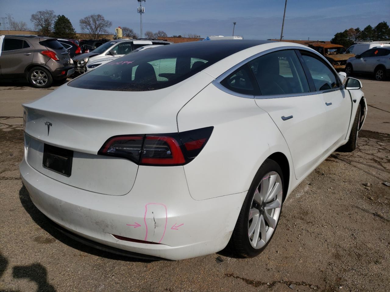 Photo 4 from auction – 2020 TESLA MODEL 3 with VIN 5YJ3E1EA6LF661625