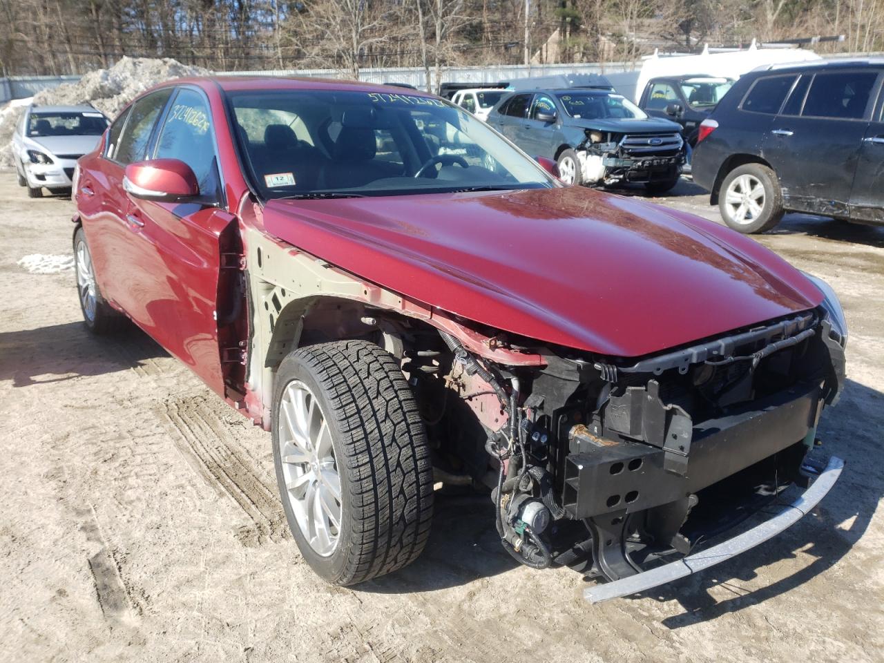 INFINITI Q50 PREMIU 2016 with VIN JN1EV7AR4GM340786 - Photo from auction