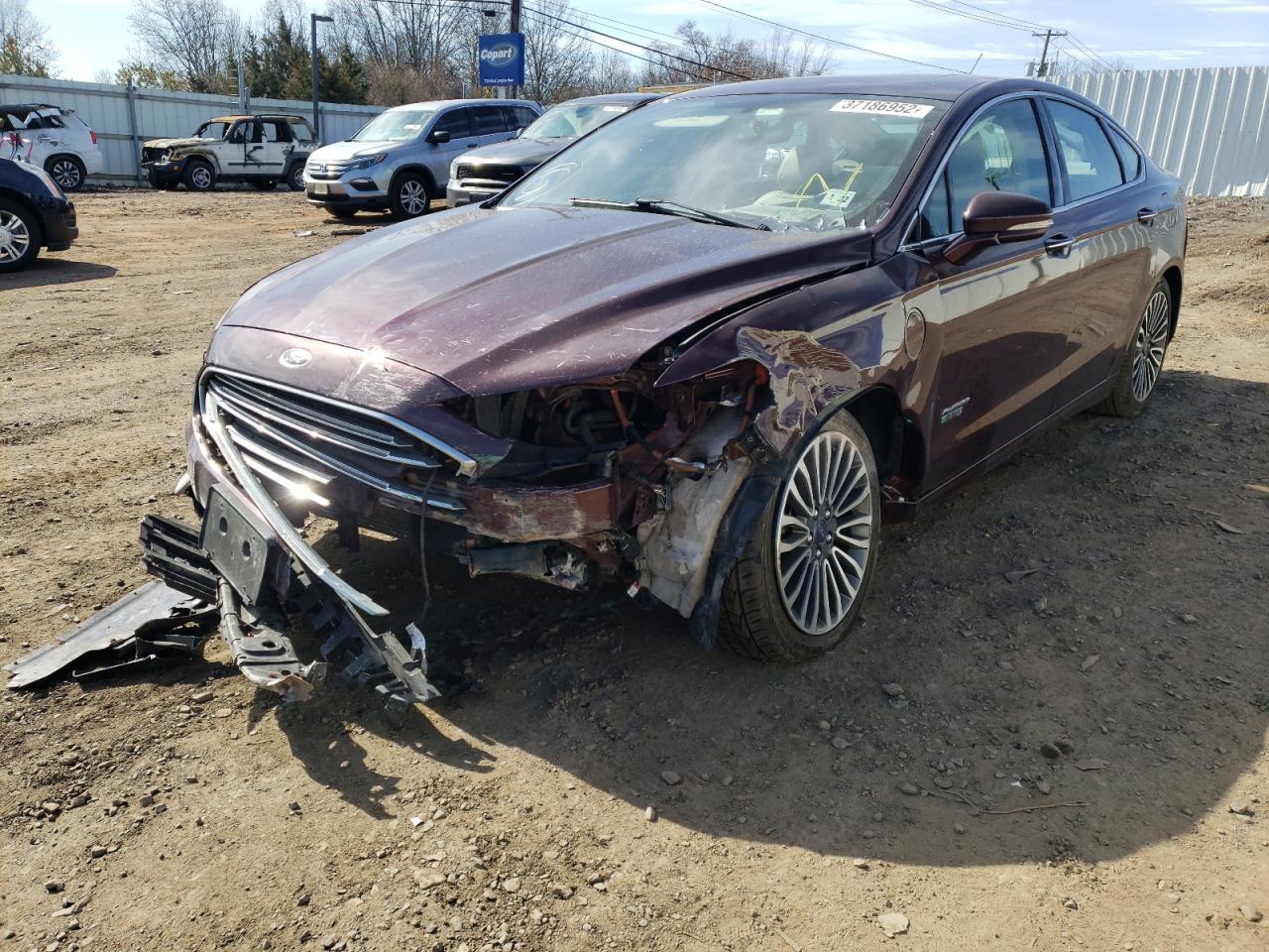 Photo 2 from auction – 2017 FORD FUSION SE with VIN 3FA6P0PU2HR102254