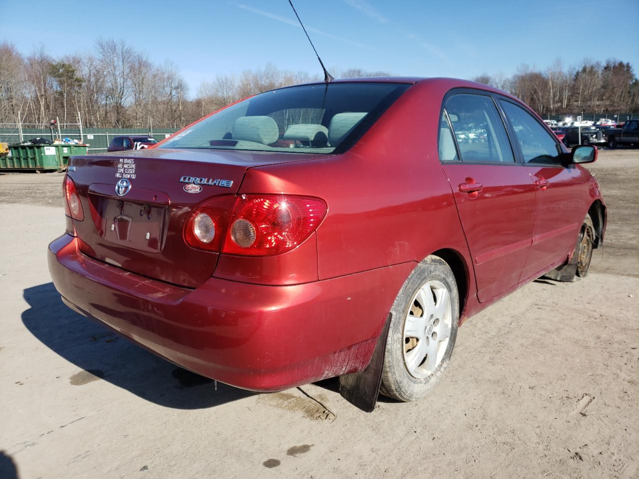 Photo 4 from auction – 2007 TOYOTA COROLLA CE with VIN 2T1BR32E97C842893