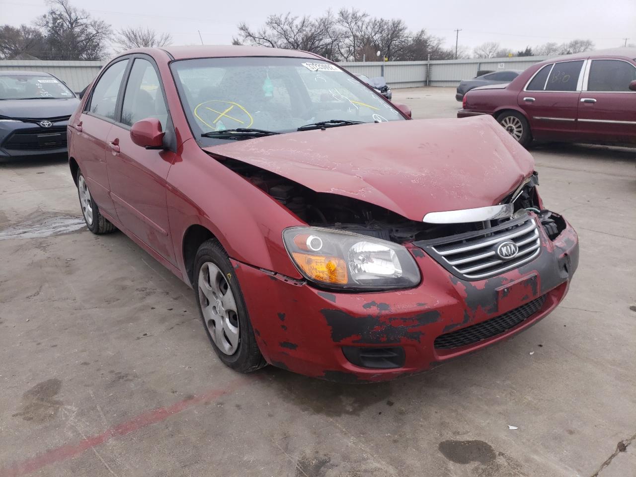KIA SPECTRA EX 2009 with VIN KNAFE221295645971 - Photo from auction