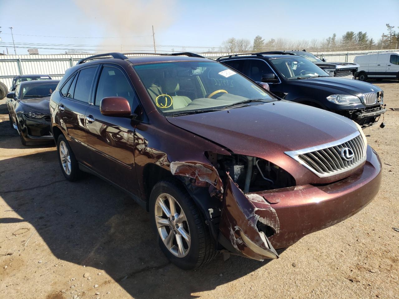 LEXUS RX 350 2008 with VIN JTJHK31U782851905 - Photo from auction
