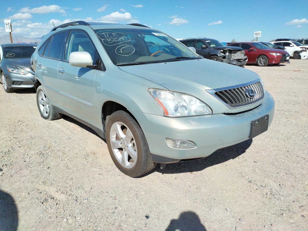 LEXUS RX 350 2008 with VIN 2T2GK31U38C045409 - Photo from auction