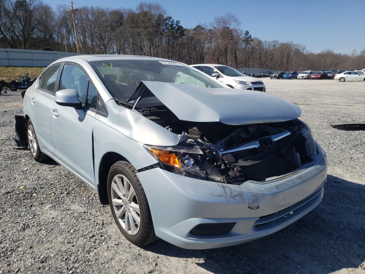 HONDA CIVIC EXL 2012 with VIN 2HGFB2F96CH503507 - Photo from auction