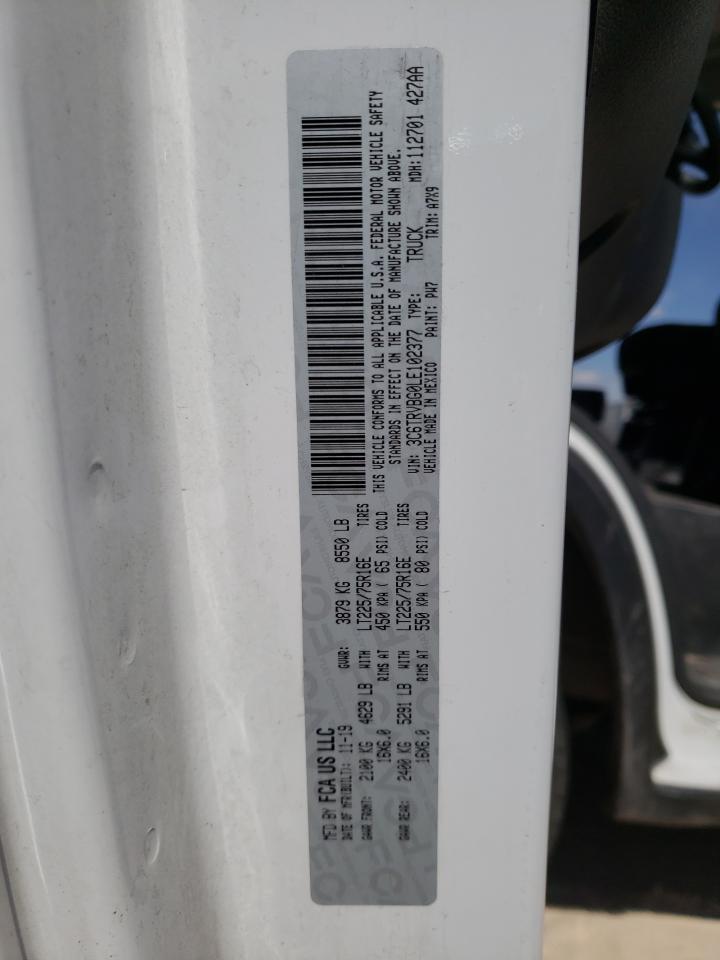 Photo 10 from auction – 2020 RAM PROMASTER with VIN 3C6TRVBG0LE102377