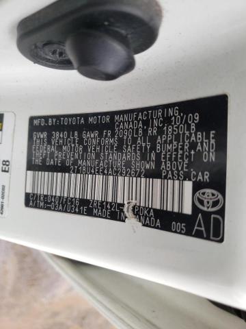 Foto 10 de la subasta – 2010 TOYOTA COROLLA BA con VIN 2T1BU4EE4AC292672