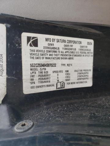 Photo 10 from auction – 2004 SATURN VUE with VIN 5GZCZ53484S875222