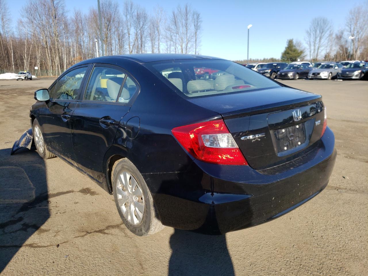 Photo 3 from auction – 2012 HONDA CIVIC LX with VIN 2HGFB2E53CH549889