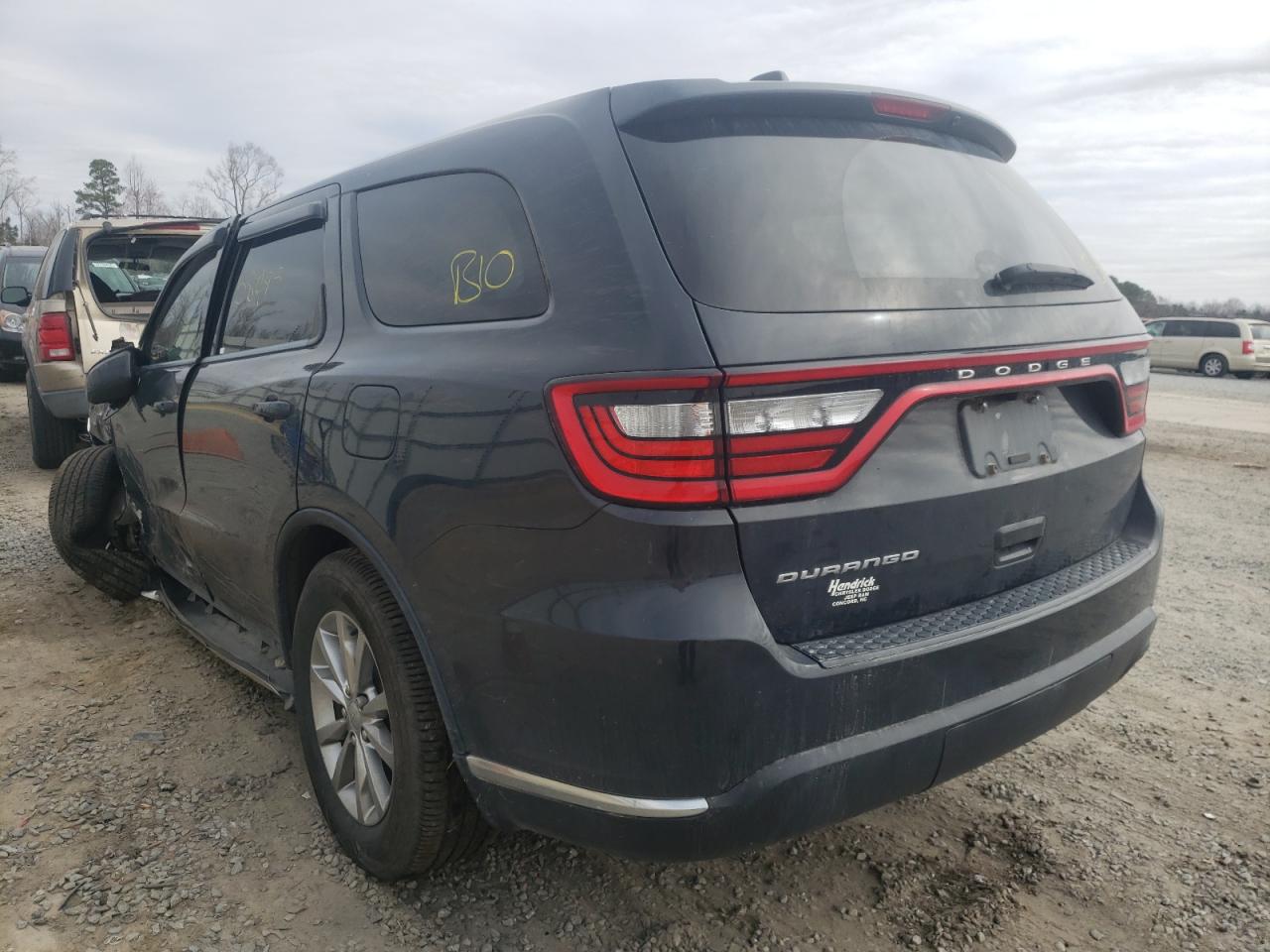 Photo 3 from auction – 2018 DODGE DURANGO SX with VIN 1C4RDHAG2JC369089
