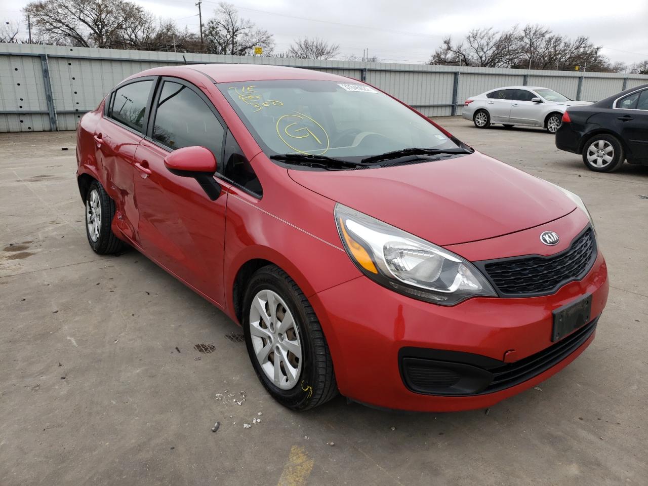 KIA RIO LX 2013 with VIN KNADM4A39D6285674 - Photo from auction