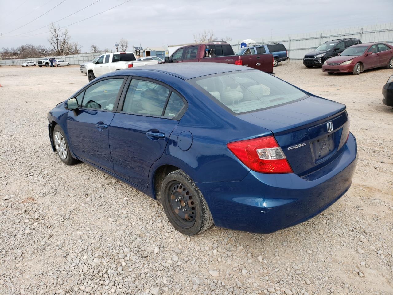 Photo 3 from auction – 2012 HONDA CIVIC LX with VIN 19XFB2E51CE024887