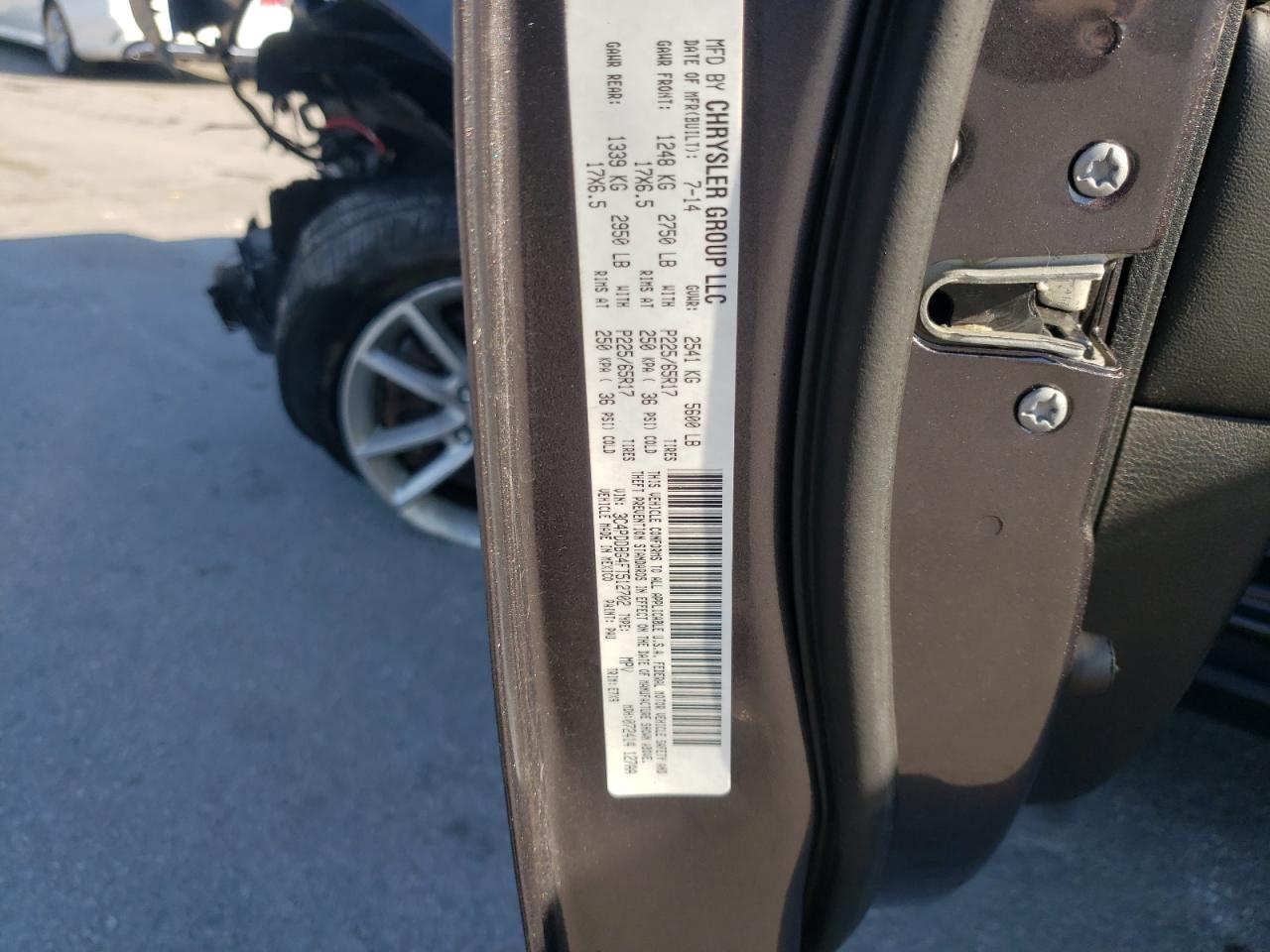 Photo 10 from auction – 2015 DODGE JOURNEY SX with VIN 3C4PDDBG4FT512702
