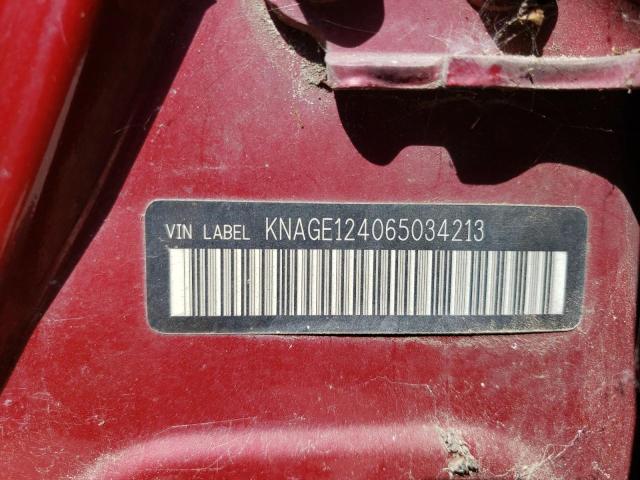 Photo 10 from auction – 2006 KIA OPTIMA LX with VIN KNAGE124065034213
