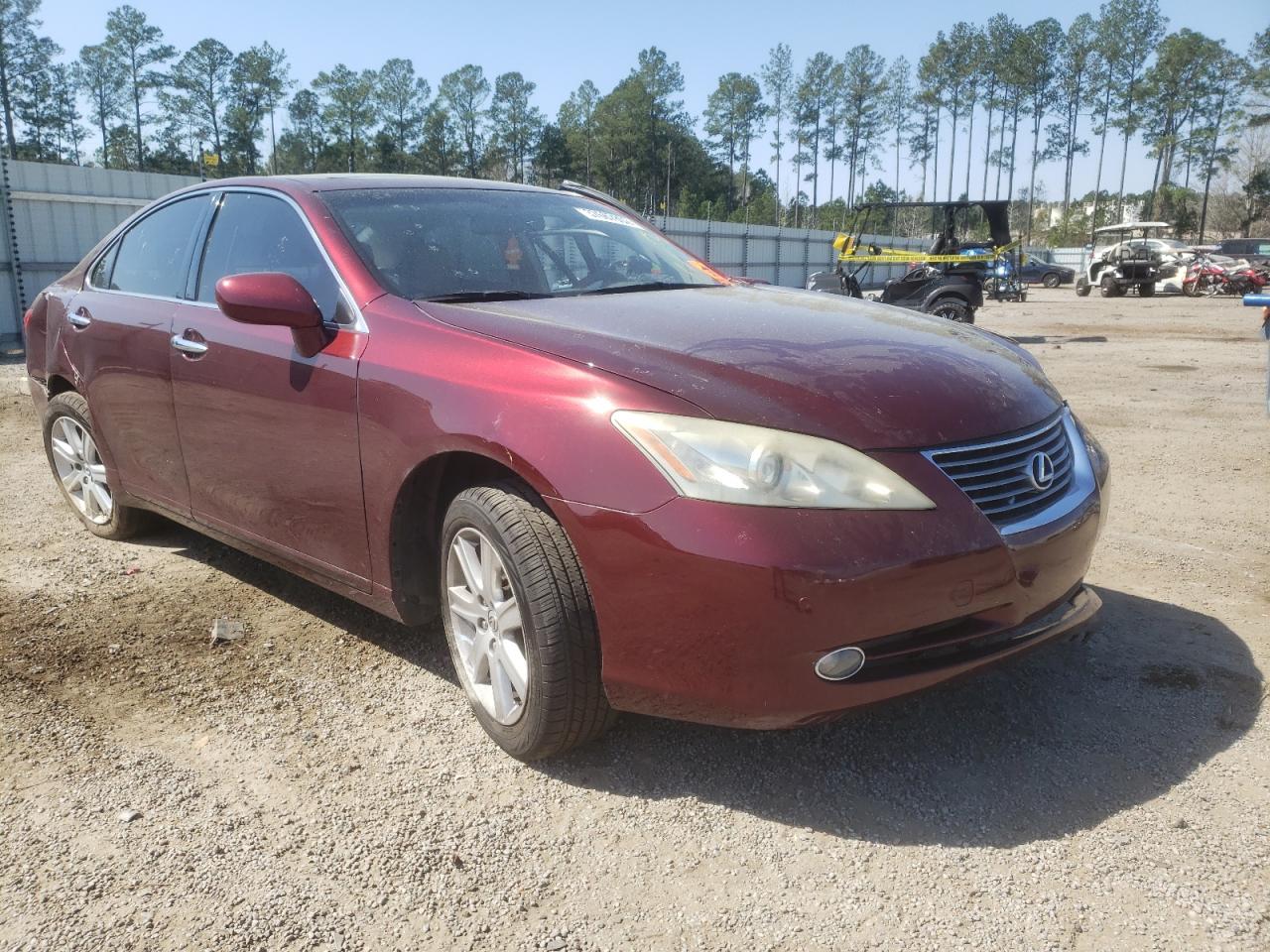 LEXUS ES 350 2008 with VIN JTHBJ46GX82161102 - Photo from auction