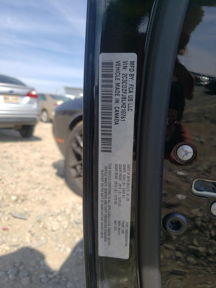 Photo 10 from auction – 2020 DODGE CHALLENGER with VIN 2C3CDZFJ8LH210761