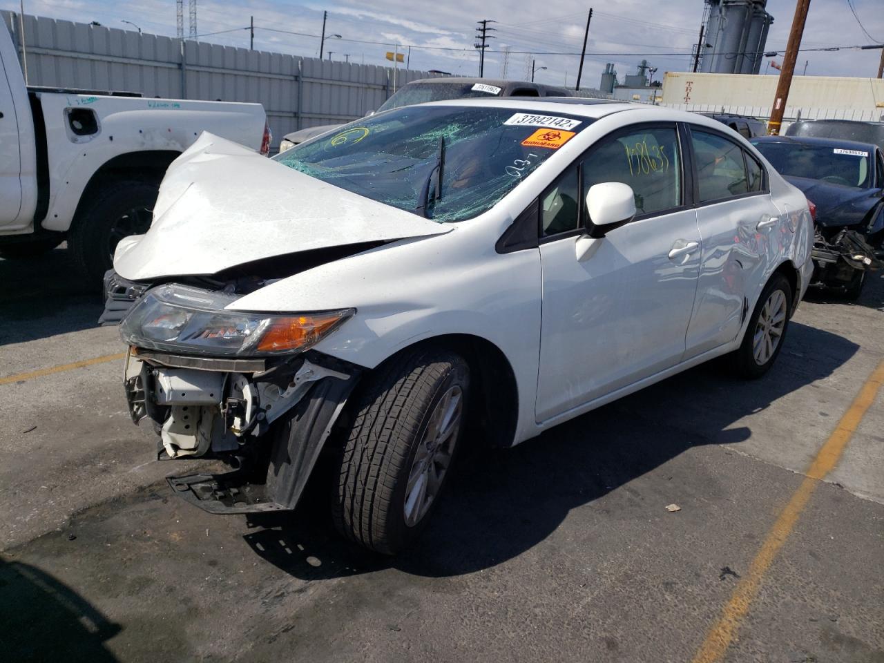 Photo 2 from auction – 2012 HONDA CIVIC EXL with VIN 19XFB2F96CE003244