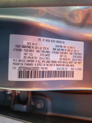 Photo 10 from auction – 2010 MAZDA CX-9 with VIN JM3TB2MA6A0229331