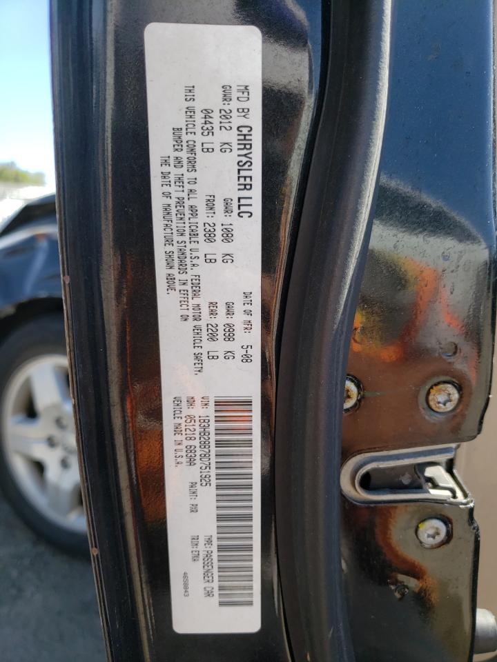 Photo 10 from auction – 2008 DODGE CALIBER with VIN 1B3HB28B78D751925