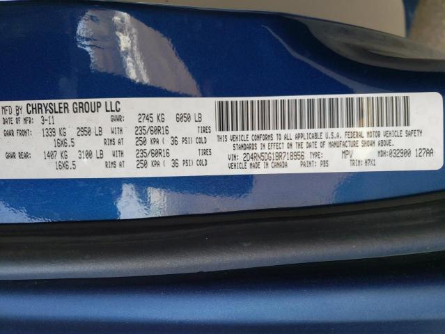 Photo 10 from auction – 2011 DODGE GRAND CARA with VIN 2D4RN5DG1BR718956