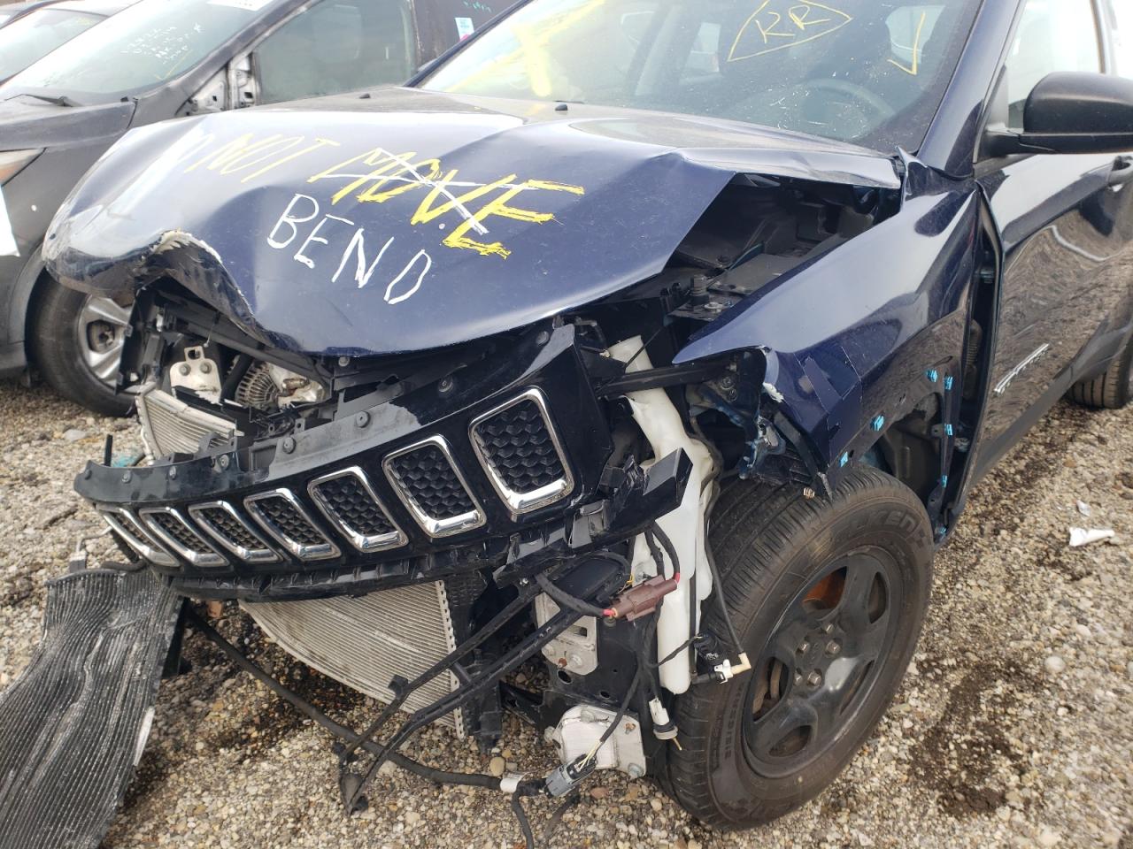 Photo 9 from auction – 2018 JEEP COMPASS SP with VIN 3C4NJCAB4JT467995