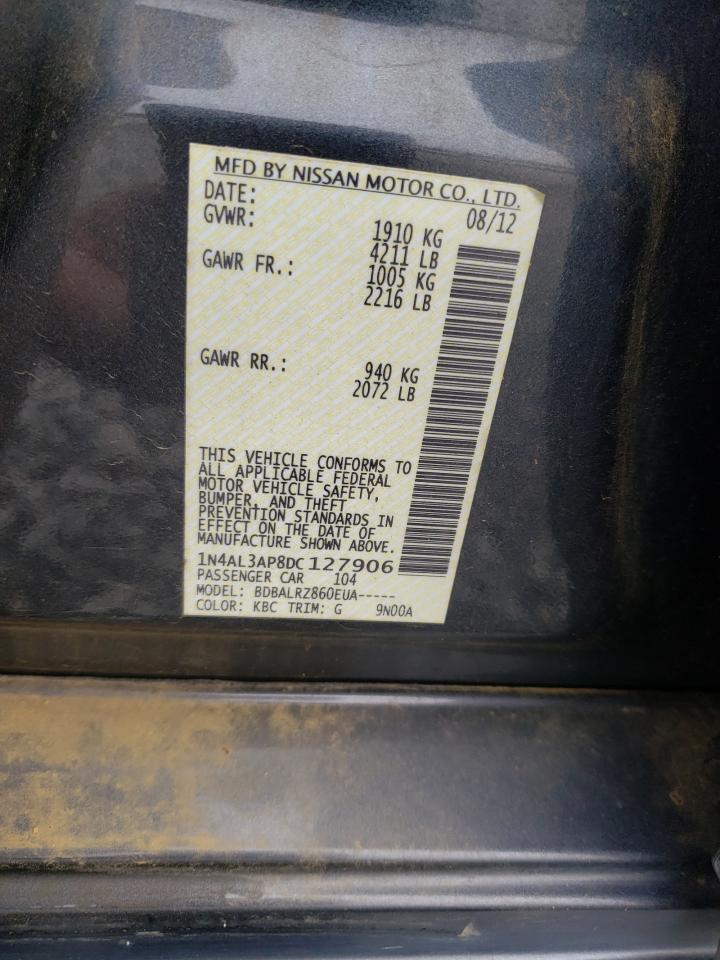 Photo 10 from auction – 2013 NISSAN ALTIMA 2.5 with VIN 1N4AL3AP8DC127906