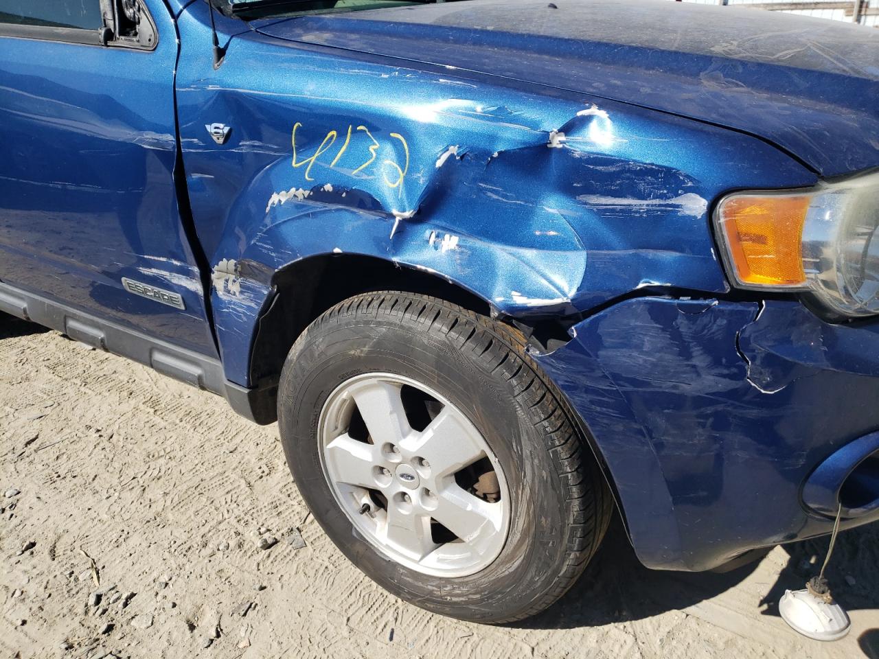 Photo 9 from auction – 2008 FORD ESCAPE XLT with VIN 1FMCU93128KD15081