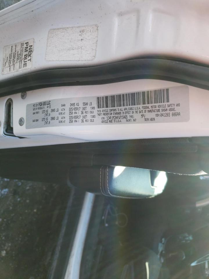 Photo 10 from auction – 2015 JEEP CHEROKEE L with VIN 1C4PJMCB4FW715465