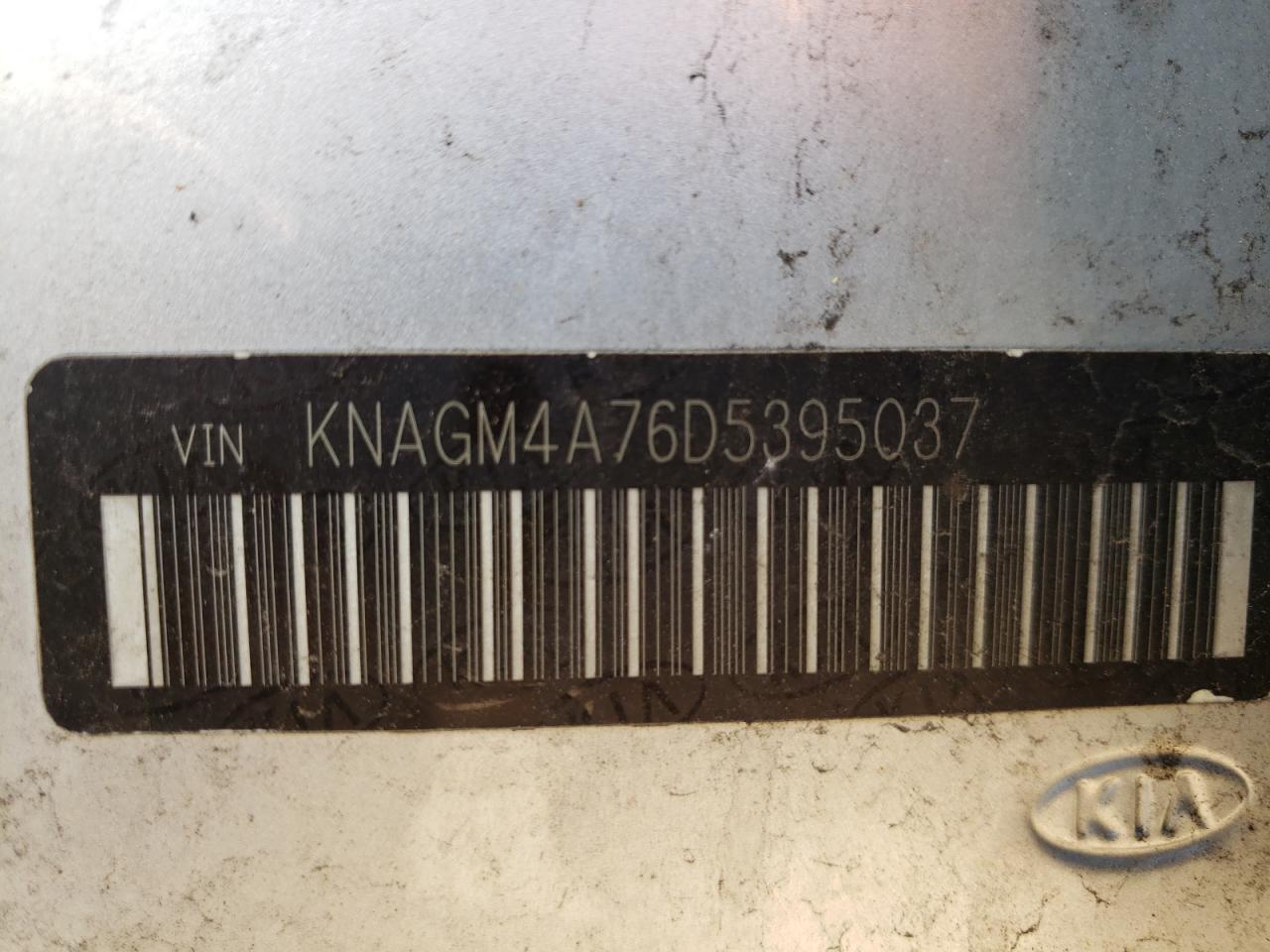 Photo 10 from auction – 2013 KIA OPTIMA LX with VIN KNAGM4A76D5395037