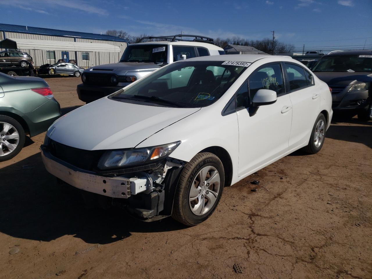 Photo 2 from auction – 2013 HONDA CIVIC LX with VIN 2HGFB2F56DH538630