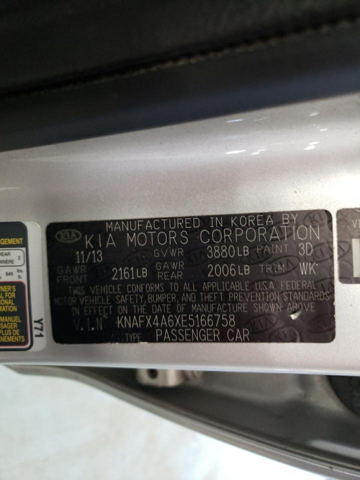 Photo 10 from auction – 2014 KIA FORTE LX with VIN KNAFX4A6XE5166758