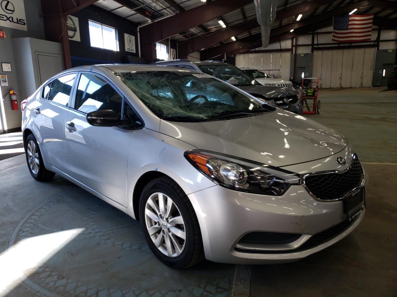 KIA FORTE LX 2014 with VIN KNAFX4A6XE5166758 - Photo from auction