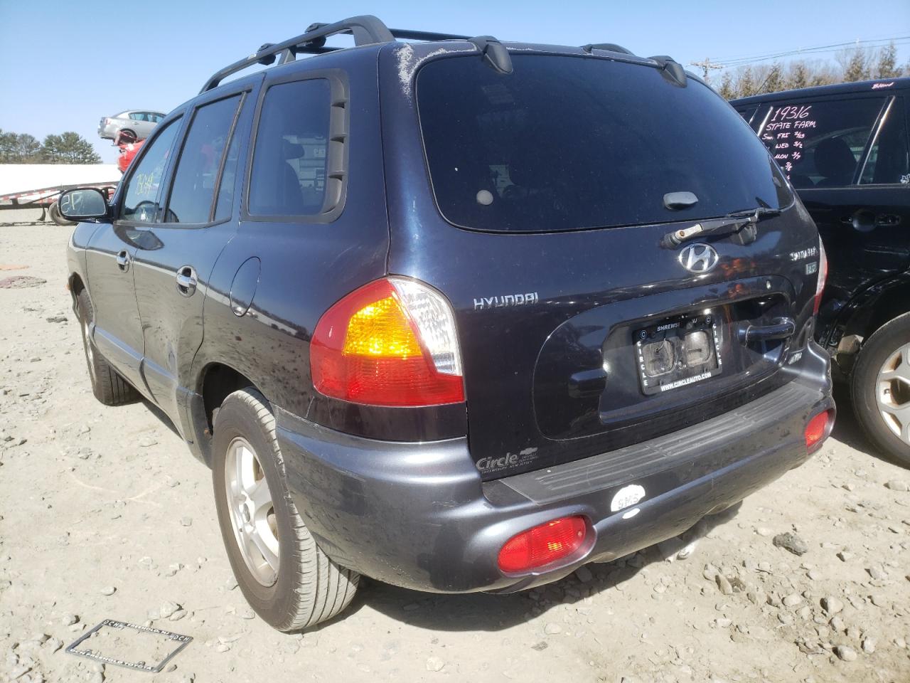 Photo 3 from auction – 2004 HYUNDAI SANTA FE G with VIN KM8SC73E44U592142