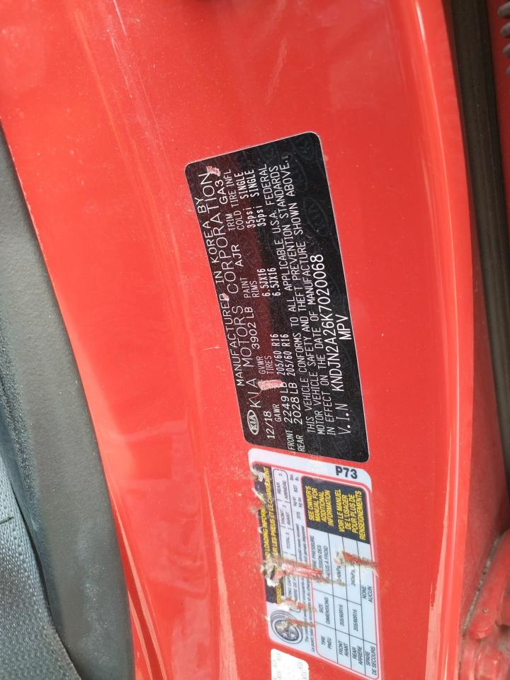 Photo 10 from auction – 2019 KIA SOUL with VIN KNDJN2A26K7020068