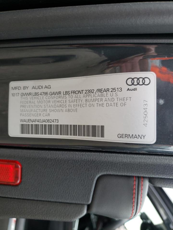 صورة رقم 10 من المزاد - 2018 AUDI A4 PREMIUM مع VIN WAUENAF40JA082473