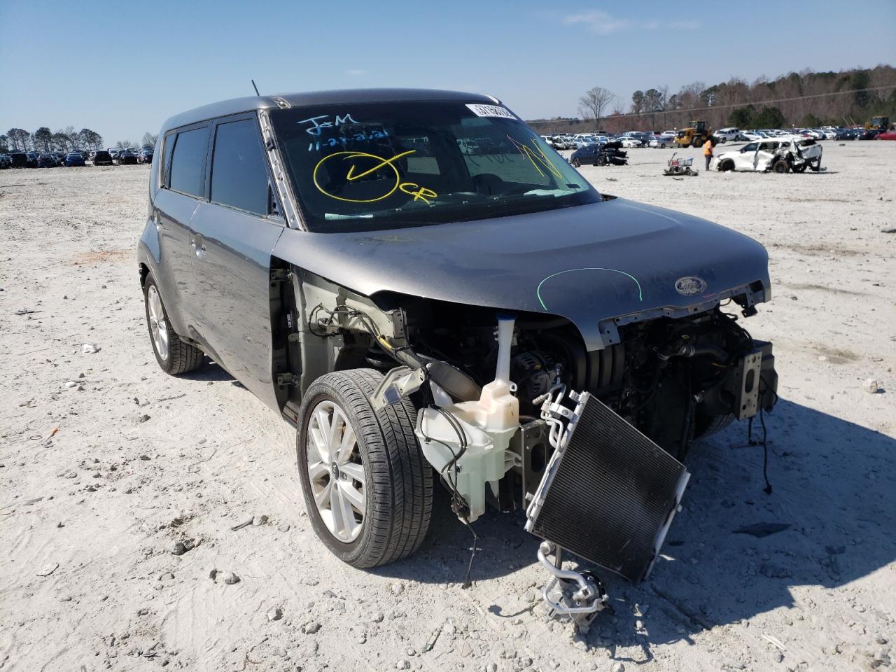 KIA SOUL + 2019 with VIN KNDJP3A54K7664565 - Photo from auction