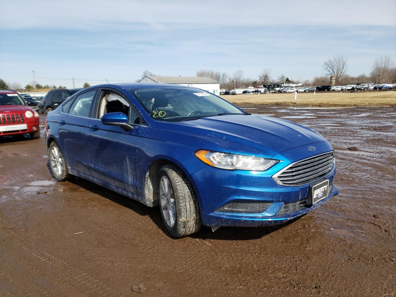 FORD FUSION SE 2017 with VIN 3FA6P0H78HR185472 - Photo from auction