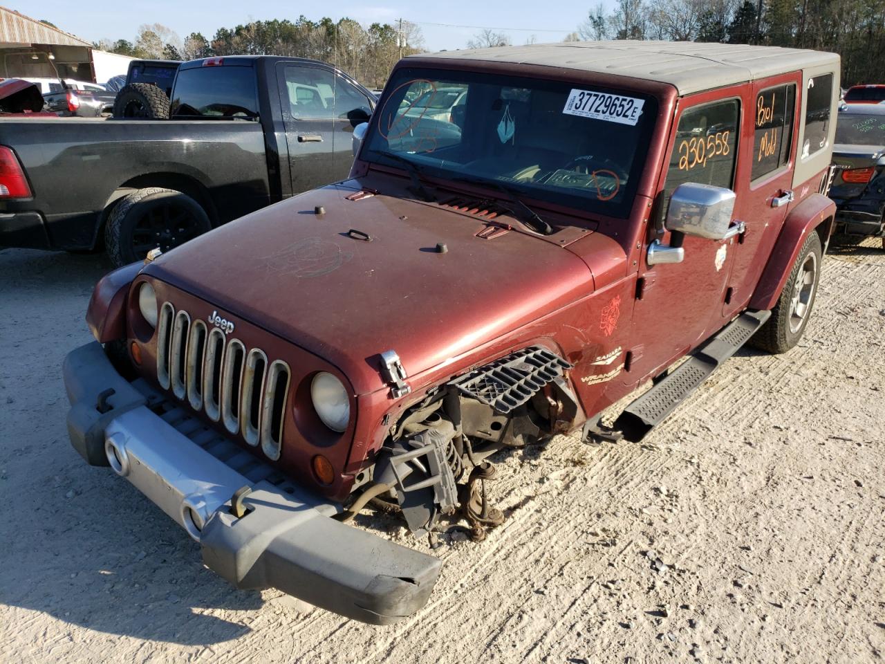 Photo 2 from auction – 2008 JEEP WRANGLER U with VIN 1J8GB59148L554260