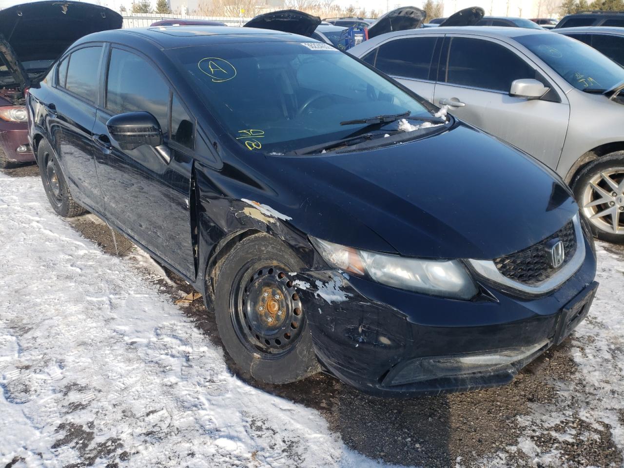 HONDA CIVIC LX 2014 with VIN 2HGFB2F56EH024780 - Photo from auction