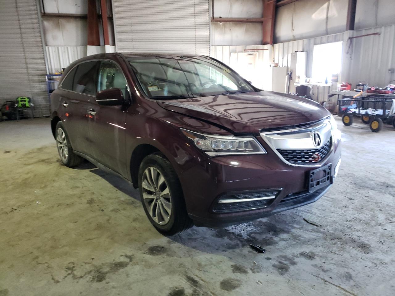 ACURA MDX TECHNO 2015 with VIN 5FRYD4H40FB005312 - Photo from auction