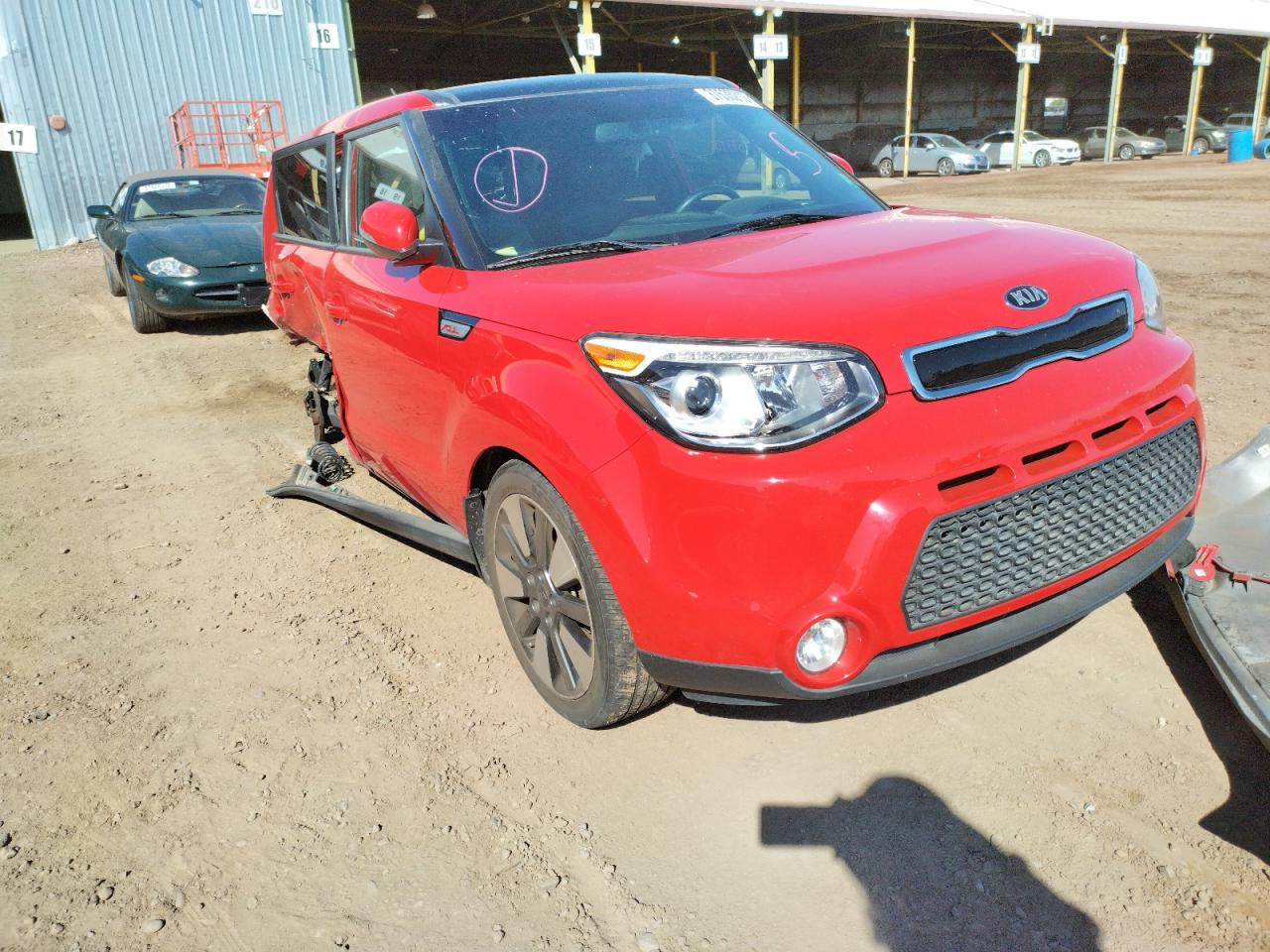 KIA SOUL ! 2015 with VIN KNDJX3A50F7803287 - Photo from auction