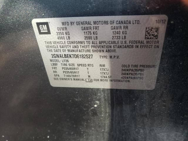 Photo 10 from auction – 2013 CHEVROLET EQUINOX LS with VIN 2GNALBEK7D6182527