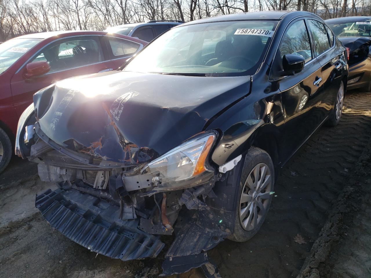 Photo 2 from auction – 2015 NISSAN SENTRA S with VIN 3N1AB7AP6FL687633