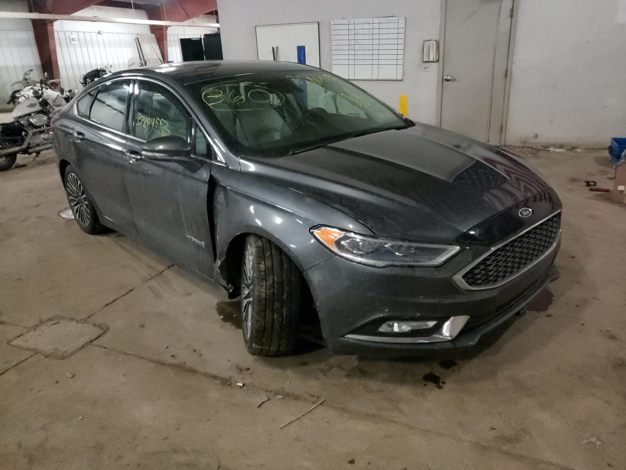 FORD FUSION TIT 2018 with VIN 3FA6P0RU0JR114602 - Photo from auction
