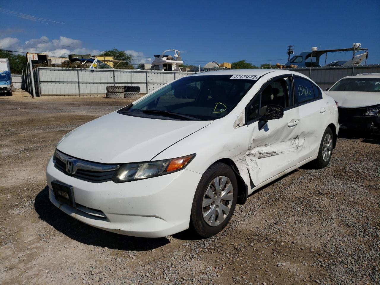 Photo 2 from auction – 2012 HONDA CIVIC LX with VIN 2HGFB2F59CH586783