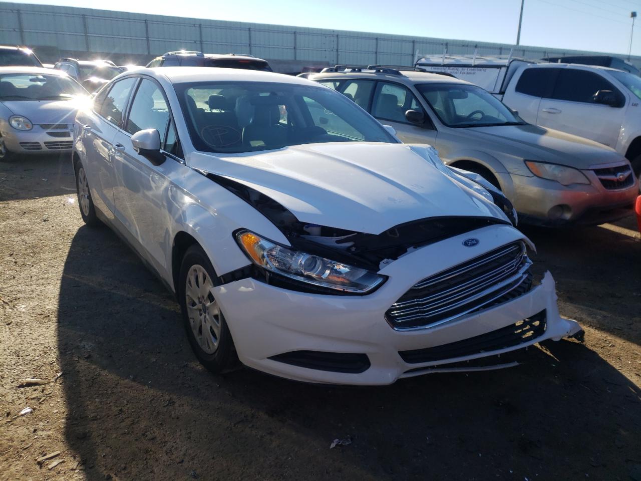 FORD FUSION S 2013 with VIN 3FA6P0G75DR324534 - Photo from auction