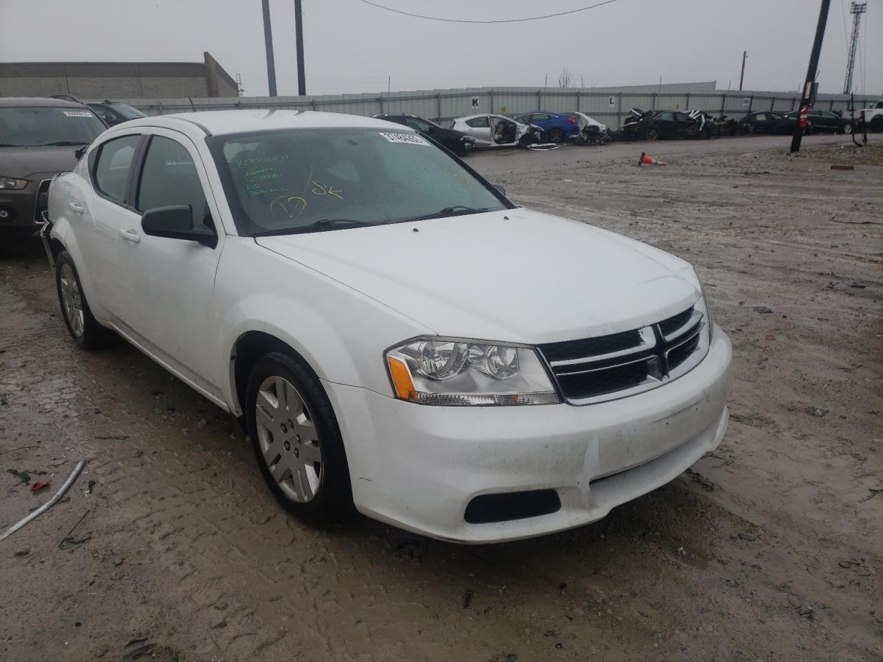 DODGE AVENGER SE 2014 with VIN 1C3CDZAB7EN126750 - Photo from auction