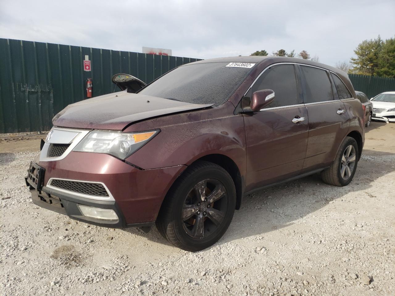 Photo 2 from auction – 2012 ACURA MDX TECHNO with VIN 2HNYD2H31CH530800