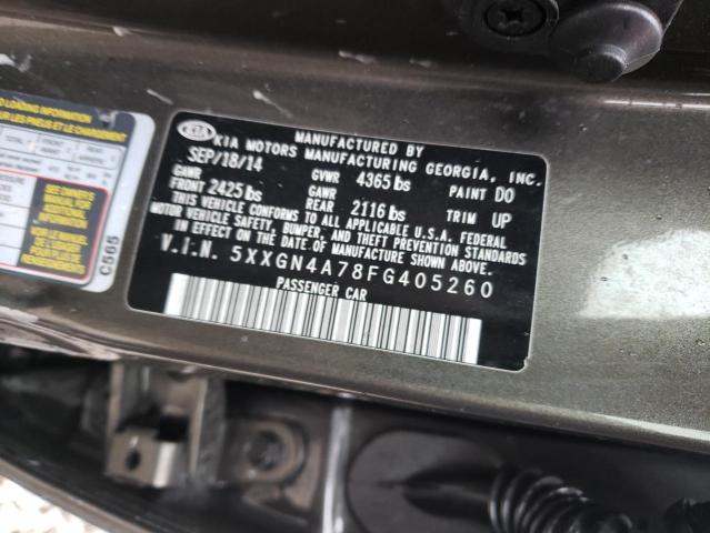 Photo 10 from auction – 2015 KIA OPTIMA EX with VIN 5XXGN4A78FG405260